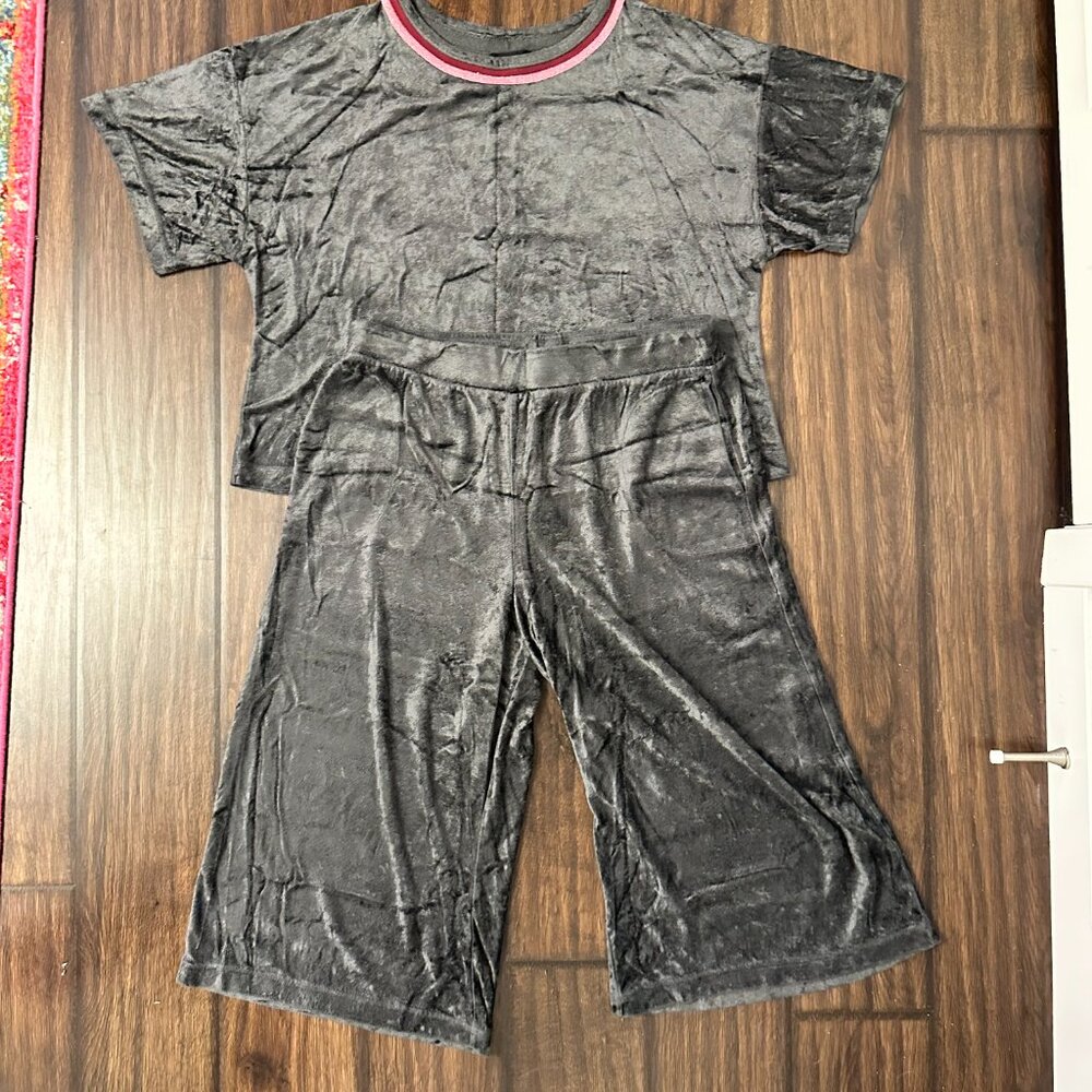 Room Service Crushed Velvet Pajama Set
